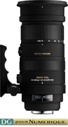 image objectif Sigma 50-500 50-500mm F4.5-6.3 DG APO OS HSM pour Konica