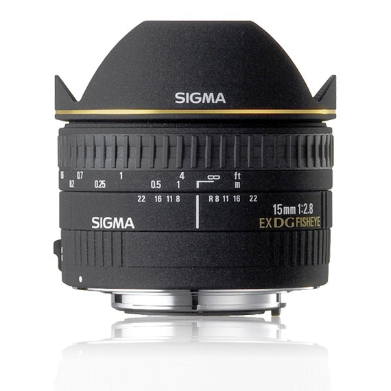 image objectif Sigma 15 15mm F2.8 EX DG DIAGONAL FISHEYE pour Canon