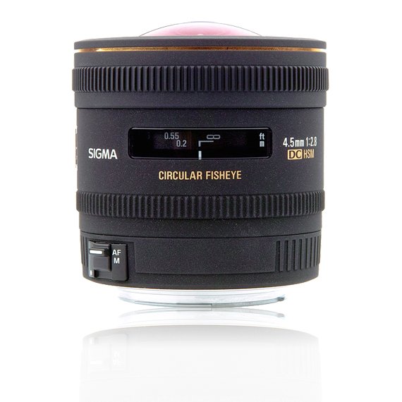 image objectif Sigma 4.5 4.5mm F2.8 EX DC CIRCULAR FISHEYE HSM pour Canon